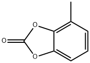 1,3-Benzodioxol-2-one,  4-methyl- Struktur