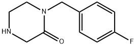 1-(4-FLUOROBENZYL)PIPERAZIN-2-ONE Struktur