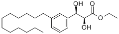 ETHYL (2S,3R)-3-(3'-DODECYLPHENYL)-2,3-DIHYDROXYPROPIONATE Struktur