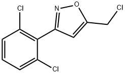 5-(CHLOROMETHYL)-3-(2,6-DICHLOROPHENYL)ISOXAZOLE Struktur