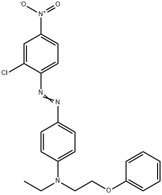 4-[(2-chloro-4-nitrophenyl)azo]-N-ethyl-N-(2-phenoxyethyl)aniline Struktur