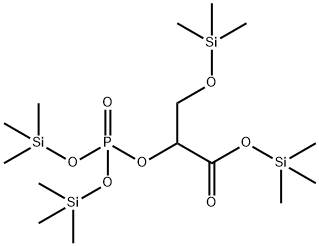 Bis(trimethylsilyloxy)phosphinyloxy(trimethylsilyloxymethyl)acetic acid trimethylsilyl ester Struktur