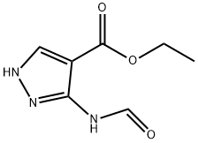 ethyl 5-(forMylaMino)-1H-pyrazole-4-carboxylate Struktur