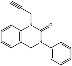 1,2,3,4-Tetrahydro-3-phenyl-1-(2-propynyl)quinazolin-2-one Struktur