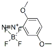 2,5-dimethoxybenzenediazonium tetrafluoroborate  Struktur