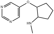 Cyclopentanamine, N-methyl-2-(5-pyrimidinyloxy)- (9CI) Struktur