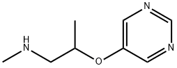 1-Propanamine,N-methyl-2-(5-pyrimidinyloxy)-(9CI) Struktur