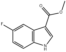 5-FLUORO-1H-INDOLE-3-CARBOXYLIC ACID METHYL ESTER Struktur