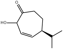 3-Cyclohepten-1-one,2-hydroxy-5-(1-methylethyl)-,(5S)-(9CI) Struktur