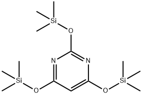 Pyrimidine, 2,4,6-tris[(trimethylsilyl)oxy]- Struktur