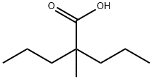 Pentanoic acid, 2-methyl-2-propyl- Struktur