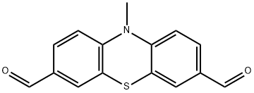 10-methyl-10H-phenothiazine-3,7-dicarbaldehyde Struktur