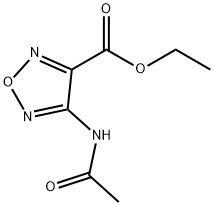 1,2,5-Oxadiazole-3-carboxylicacid,4-(acetylamino)-,ethylester(9CI) Struktur