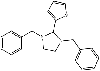 1,3-BIS(PHENYLMETHYL)-2-(2-THIENYL)-IMIDAZOLIDINE Struktur