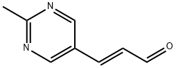 2-Propenal, 3-(2-methyl-5-pyrimidinyl)-, (2E)- (9CI) Struktur