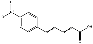 p-Nitrocinnamylideneacetic acid Struktur