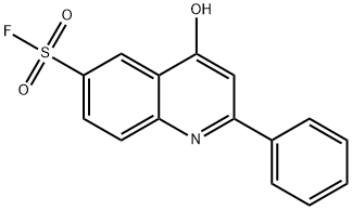 4-Hydroxy-2-phenyl-6-quinolinesulfonic acid fluoride Struktur