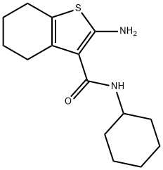 2-AMINO-N-CYCLOHEXYL-4,5,6,7-TETRAHYDRO-1-BENZOTHIOPHENE-3-CARBOXAMIDE Struktur