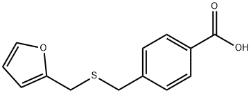 4-(FURAN-2-YLMETHYLSULFANYLMETHYL)-BENZOIC ACID Struktur