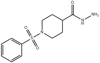 1-(PHENYLSULFONYL)PIPERIDINE-4-CARBOHYDRAZIDE Struktur