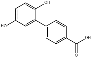 4-(2,5-Dihydroxyphenyl)benzoic acid Struktur