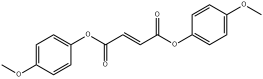 Fumaric acid bis(p-methoxyphenyl) ester Struktur