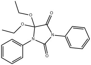 5,5-DIETHOXY-1,3-DIPHENYL-2,4-IMIDAZOLIDINEDIONE Struktur