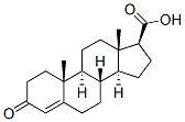 4-Androstene-3-one-17beta-carboxylic acid Struktur