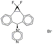 1,1-Difluorocyclopropane-1-dibenzosuberyl PyraziniuM BroMide Struktur