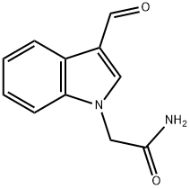 2-(3-FORMYL-1H-INDOL-1-YL)ACETAMIDE Struktur