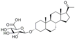 (3α)-Allopregnanolone 3-β-D-Glucuronide Struktur