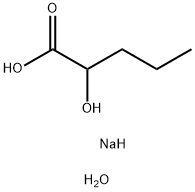 2-HYDROXYVALERIC ACID  SODIUM SALT Struktur