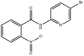 N-(5-bromo-2-pyridinyl)-(2-nitro)phenylcarboxamide Struktur