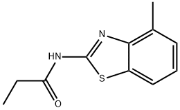 Propanamide, N-(4-methyl-2-benzothiazolyl)- (9CI) Struktur