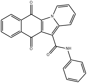 6,11-dihydro-6,11-dioxo-N-phenylbenzo[f]pyrido[1,2-a]indole-12-carboxamide Struktur