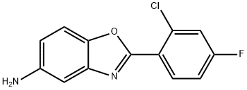 2-(2-CHLORO-4-FLUOROPHENYL)-1,3-BENZOXAZOL-5-AMINE Struktur