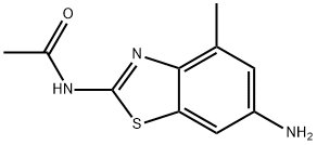 Acetamide, N-(6-amino-4-methyl-2-benzothiazolyl)- (9CI) Struktur