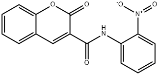 N-{2-nitrophenyl}-2-oxo-2H-chromene-3-carboxamide Struktur