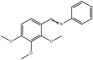 N-(2,3,4-trimethoxybenzylidene)aniline Struktur