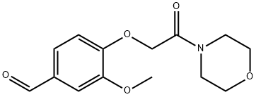 3-METHOXY-4-(2-MORPHOLIN-4-YL-2-OXO-ETHOXY)-BENZALDEHYDE Struktur