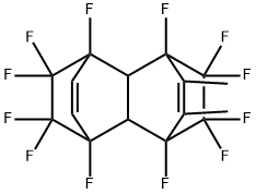 1,4,5,8,9,9,10,10,11,11,12,12-Dodecafluoro-1,4,4a,5,8,8a-hexahydro-2,3-dimethyl-1,4:5,8-diethanonaphthalene Struktur