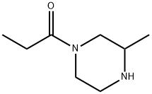 Piperazine, 3-methyl-1-(1-oxopropyl)- (9CI) Struktur