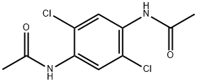 N,N'-(2,5-Dichloro-1,4-phenylene)-bisacetamide Struktur