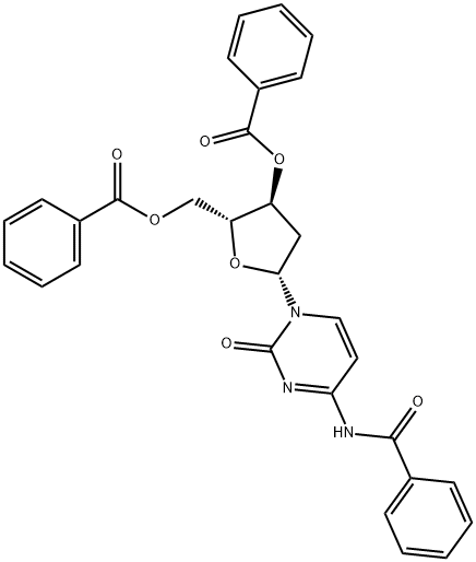 N,3'-O,5'-O-Tribenzoyl-2'-deoxycytidine Struktur