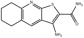 3-AMINO-5,6,7,8-TETRAHYDROTHIENO[2,3-B]QUINOLINE-2-CARBOXAMIDE Struktur