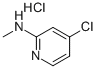 2-PYRIDINAMINE, 4-CHLORO-N-METHYL-, MONOHYDROCHLORIDE Struktur