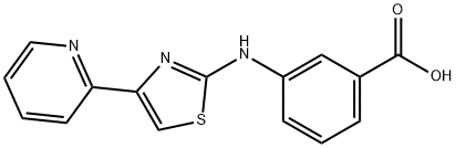 3-(4-PYRIDIN-2-YL-THIAZOL-2-YLAMINO)-BENZOIC ACID Struktur