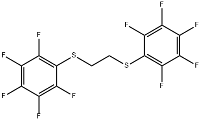 1,2-Bis[(pentafluorophenyl)thio]ethane Struktur