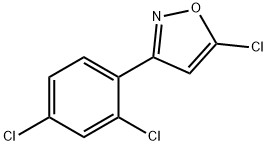 5-CHLORO-3-(2,4-DICHLOROPHENYL)ISOXAZOLE Struktur