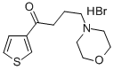 1-Butanone, 4-morpholino-1-(3-thienyl)-, hydrobromide Struktur